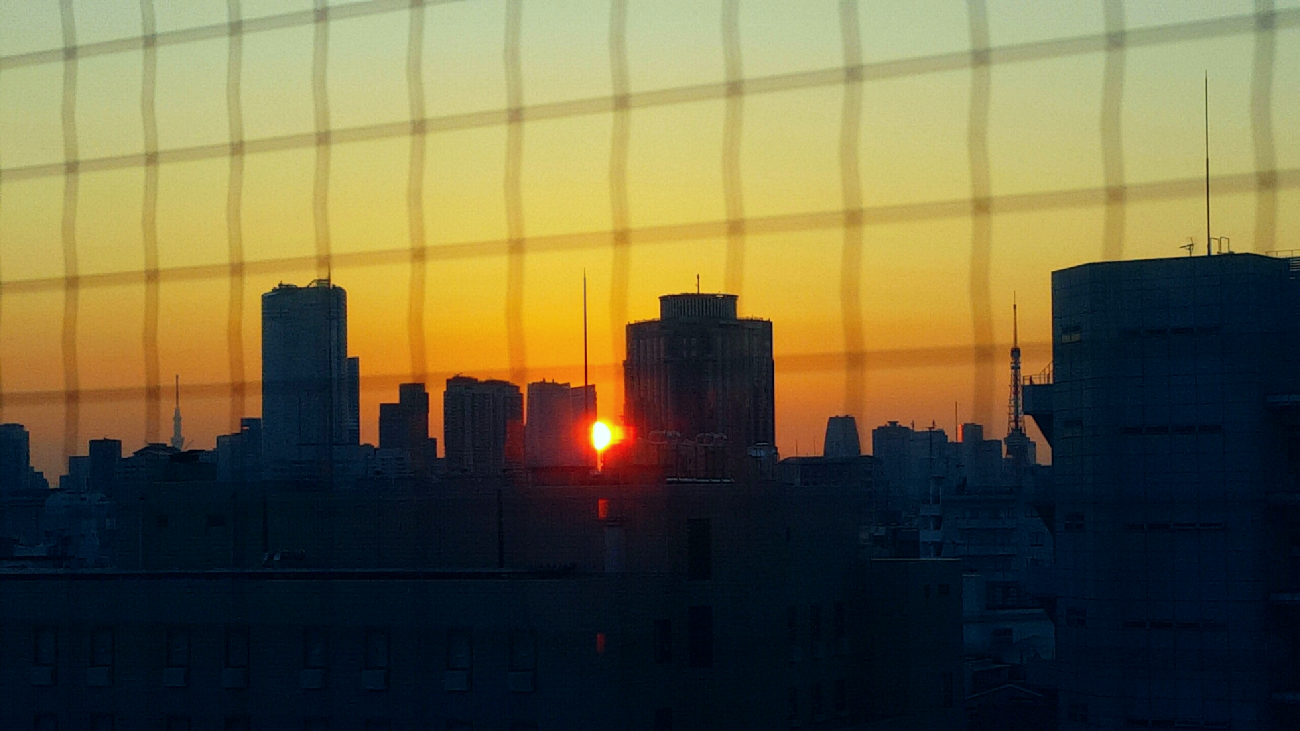 Sunset from loft in Japan. D5000